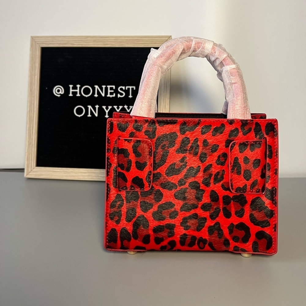 Brandon Blackwood red leopard pony hair kuei bag - Picture 8 of 10